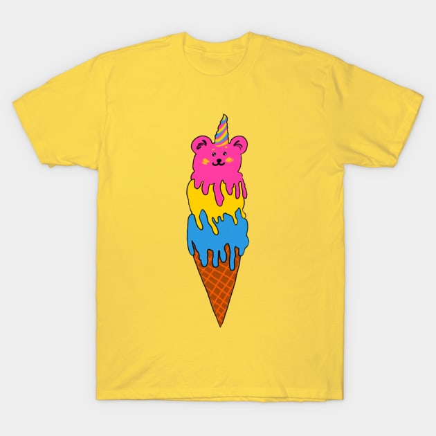 Pansexual Ice Cream T-Shirt by Witchvibes